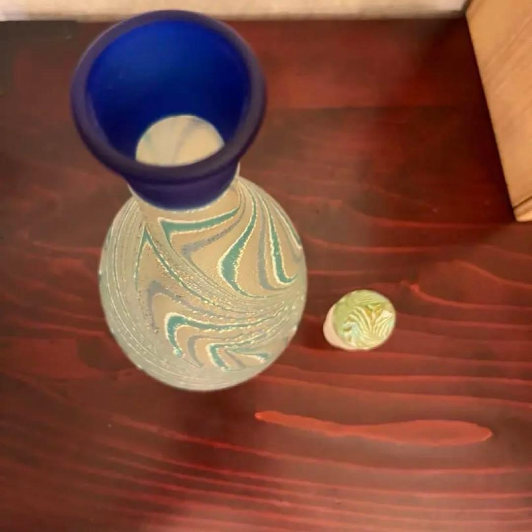 希少・美品】石井康治 流水ボトル 手吹き硝子 共箱つき - メルカリ