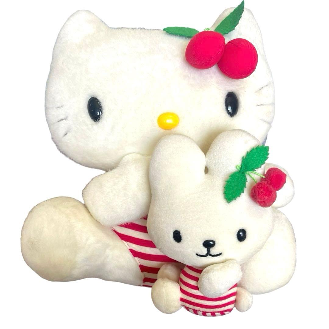 ハローキティ キティ うさぎ さくらんぼ ぬいぐるみ 特大 - メルカリ