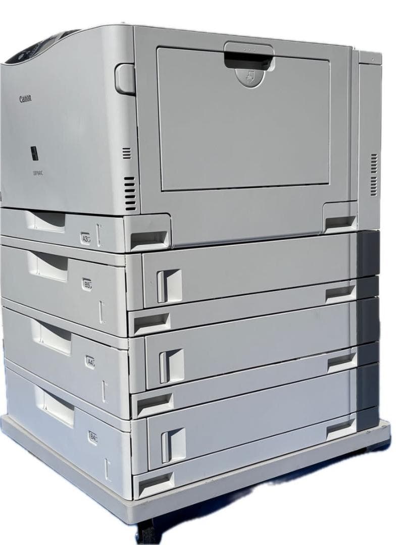 Canon A3カラーレーザープリンター LBP841C 給紙4段＋台車付 - メルカリ