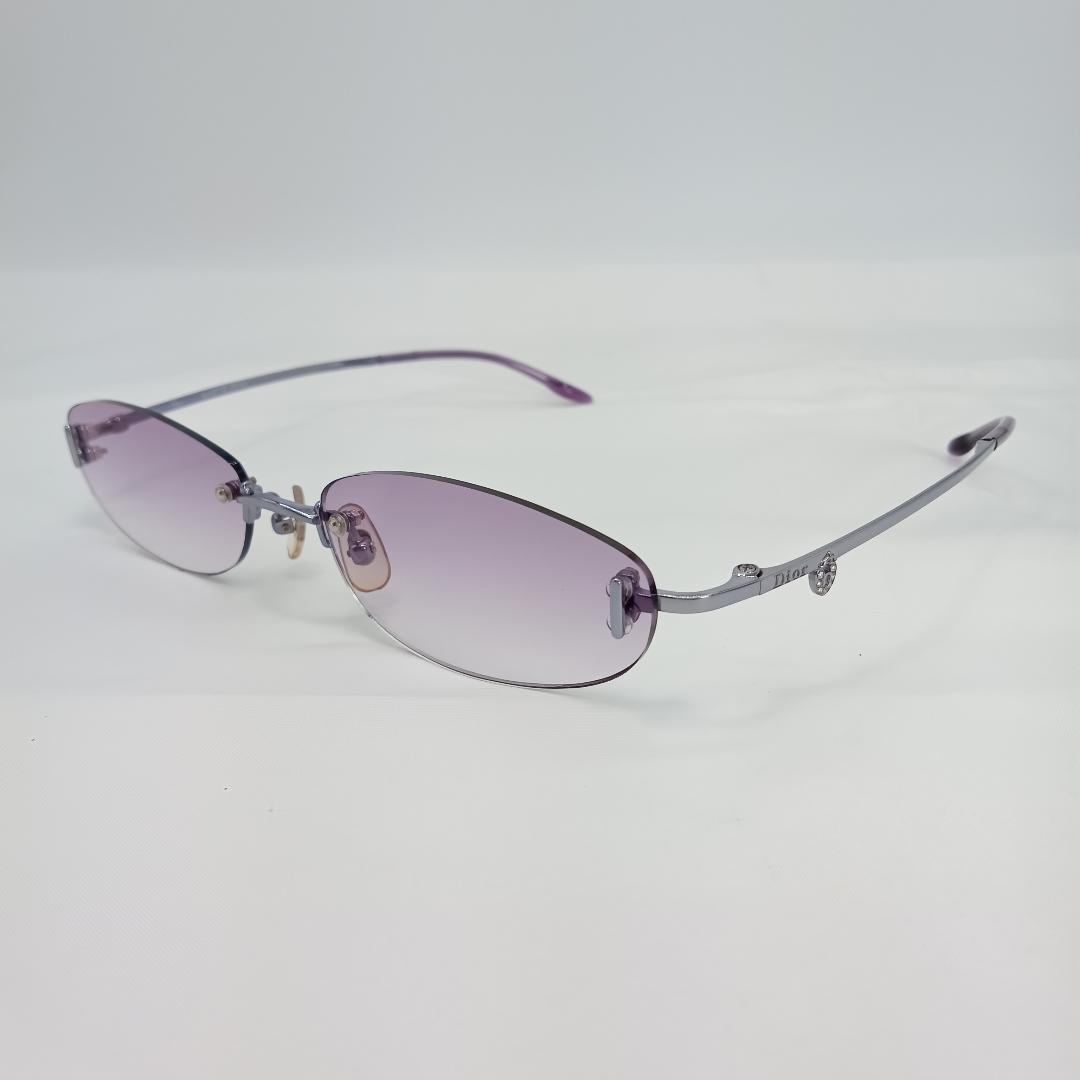 ディオール サングラス 紫 チタン パープル カラーレンズ CD-7553J