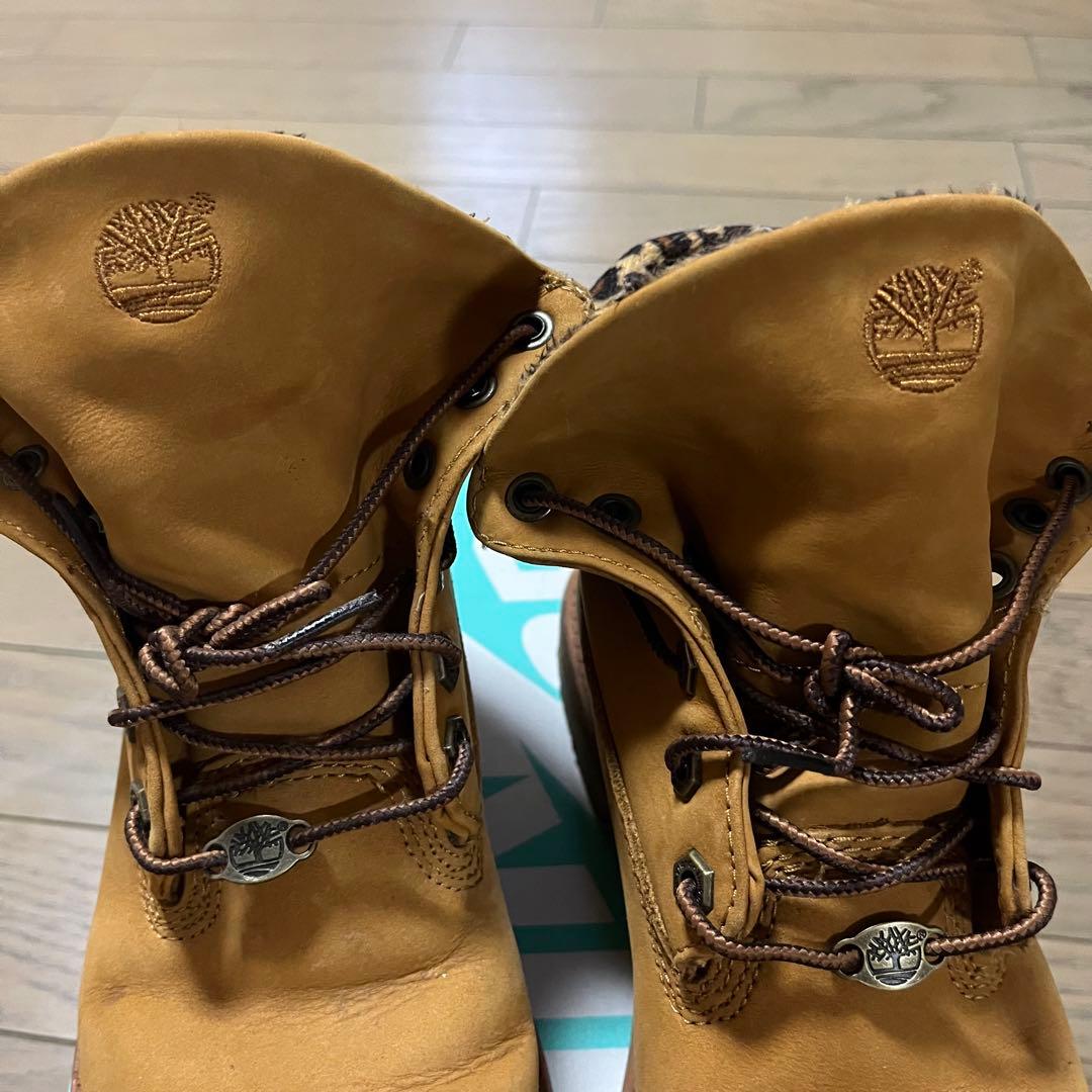 Timberland ティンバーランド レオパード柄 ブーツ 23cm