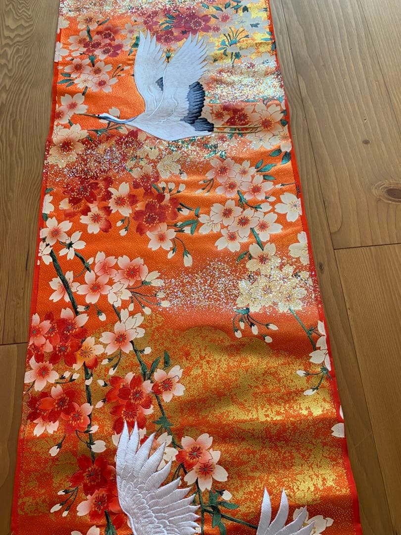 ☆京都発・豪華絢爛・新品 西陣織打掛 鶴 織物・タペストリー！ - メルカリ