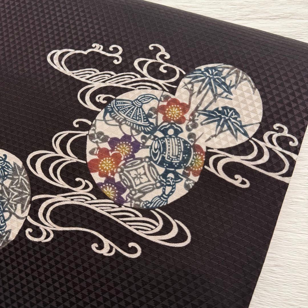 m158 琉球紅型 宝尽くし 名古屋帯 正絹 - メルカリ