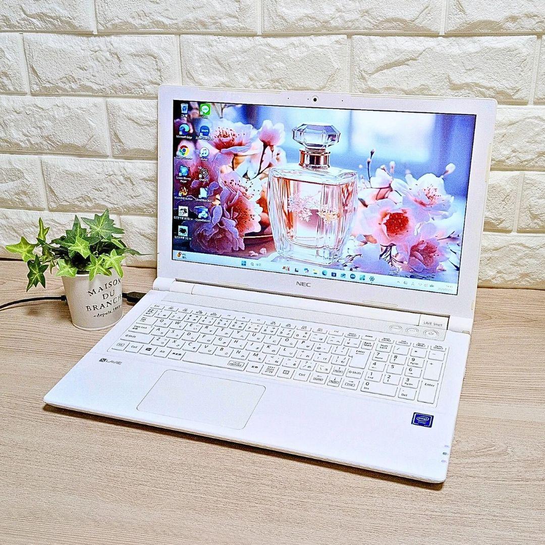 すぐ使えるNECノートパソコン✨️SSD・メモリ8GB・DVD✨️白 - メルカリ
