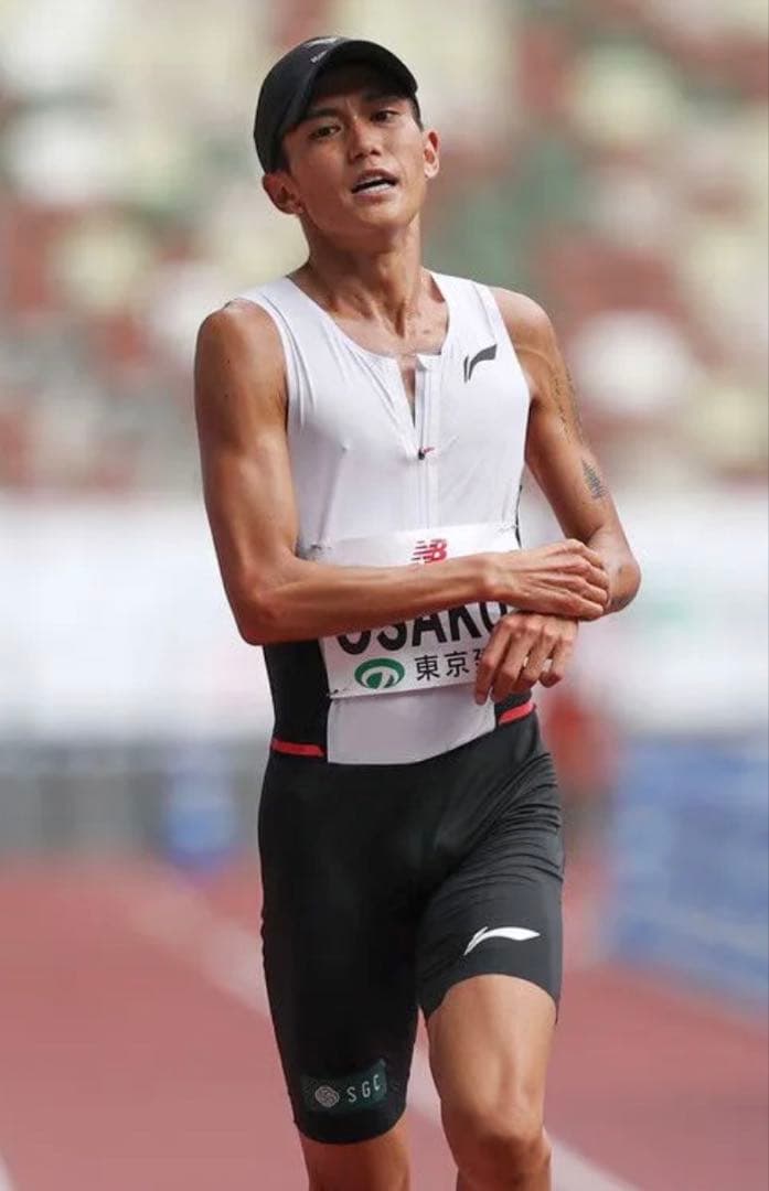 Li-ning（リーニン）マラソン エリート ハーフタイツ Lサイズ 大迫傑