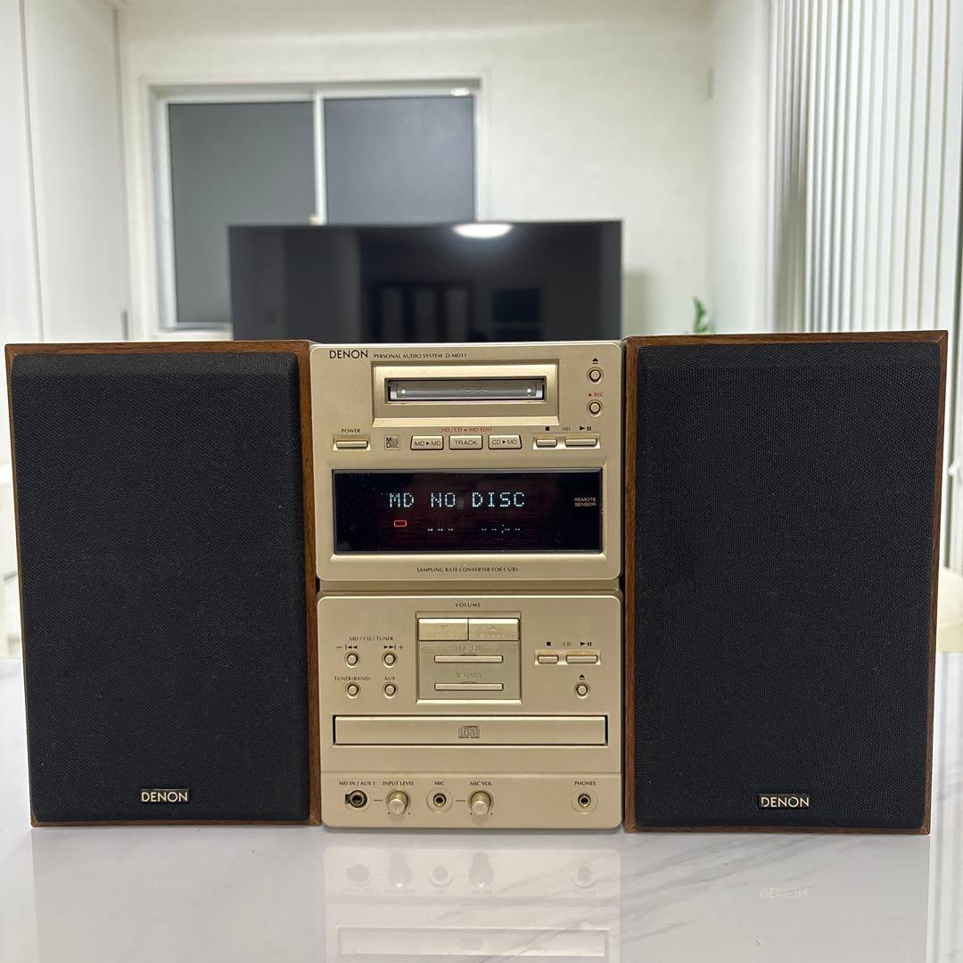 DENON D-MD11 ミニコンポ リモコン付き - メルカリ