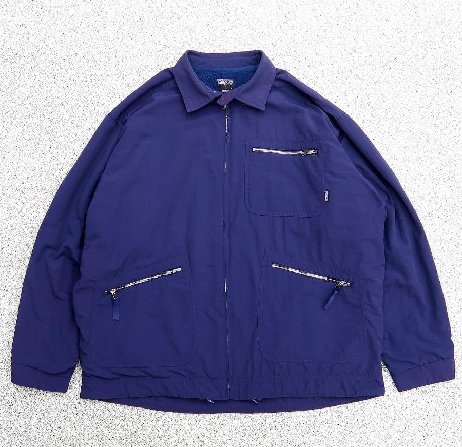 美品 L 90s パタゴニア キャップ・デ・ビル・ジャケット ナス紺 - メルカリ