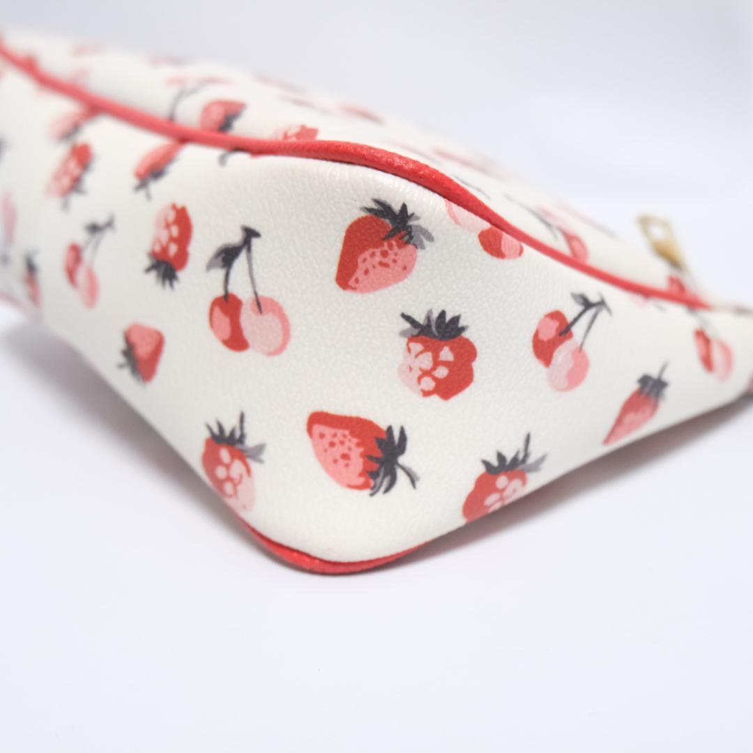 coach Strawberry cherry accessory pouch - メルカリ