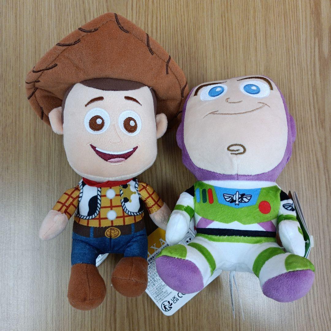 タグ付き トイストーリー ウッディ バズライトイヤー ぬいぐるみ 2点