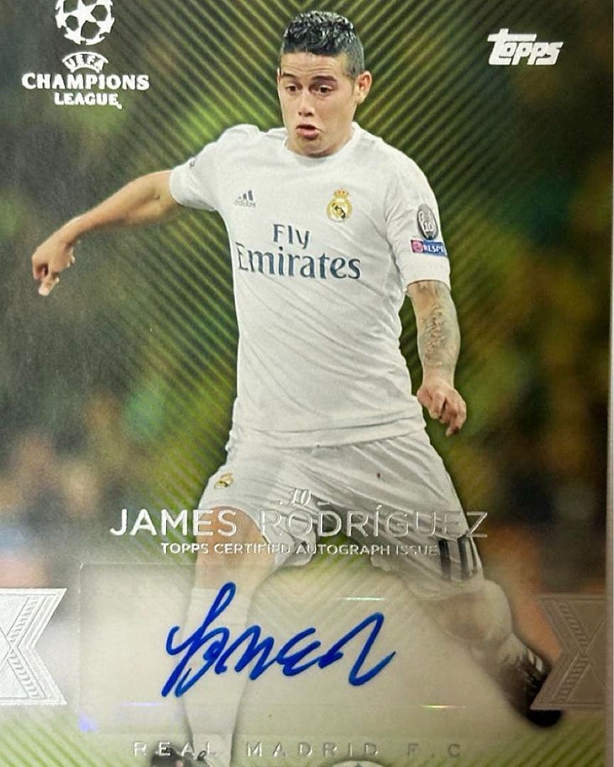 希少】ハメス・ロドリゲスTOPPS直筆サイン/レアルマドリード - メルカリ