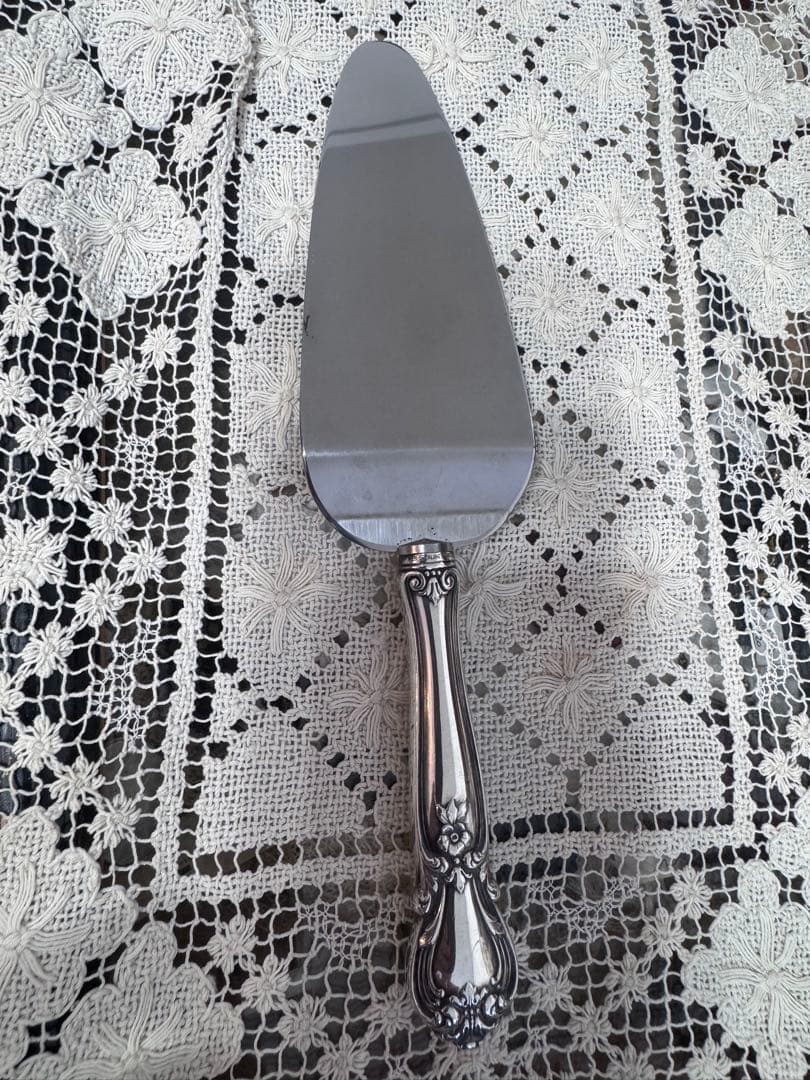 純銀 sterling ケーキサーバー アンティーク フランス 1800年代 シルバー 純銀製ケーキサーバー