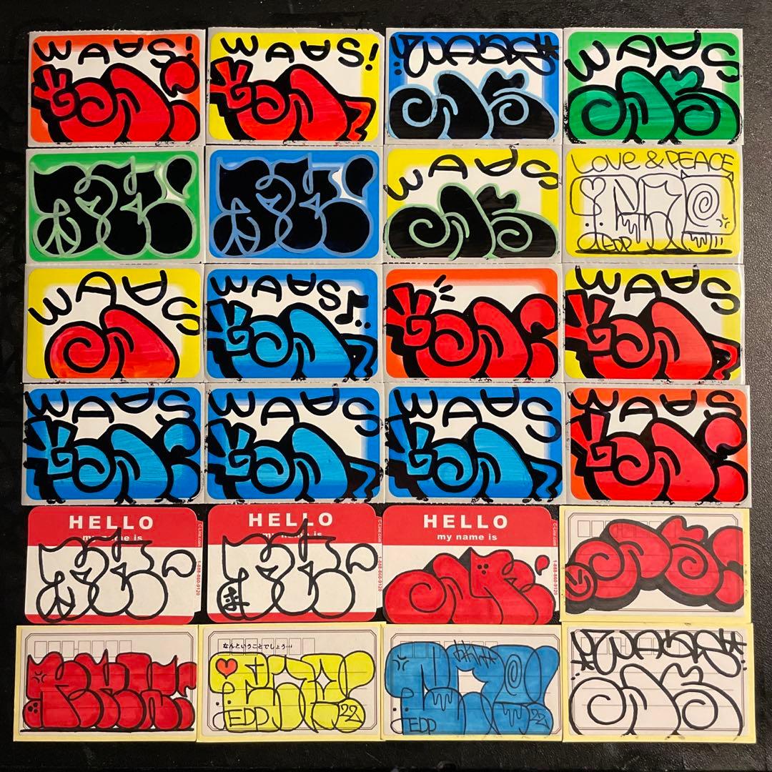 Graffiti グラフィティ ストリート 手描き ペイント ステッカー 大量