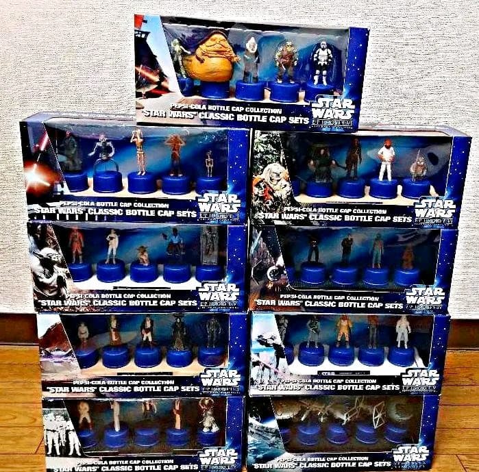 非売品希少未使用スターウォーズレアボトルキャップ9セット 匿名配送
