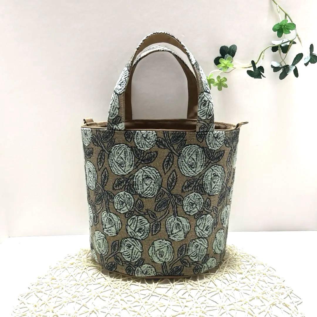 ミナペルホネンオパール底トートバッグ　ハンドメイド ミナペルホネンオパール底トートバッグ(肩掛けショルダー付き