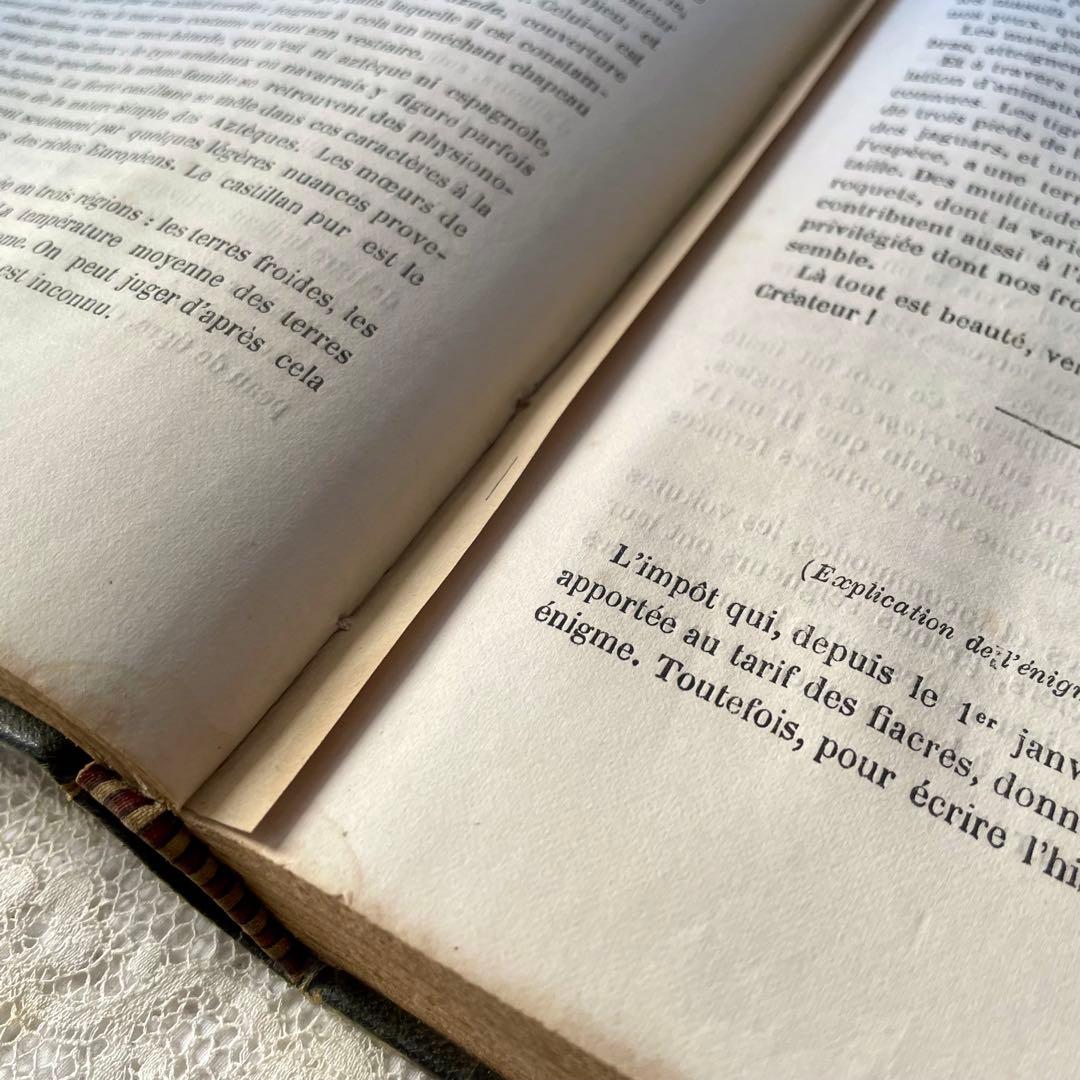 マガジン・デ・ドゥモアゼル1863年 フランスアンティーク 本 古書 彩色