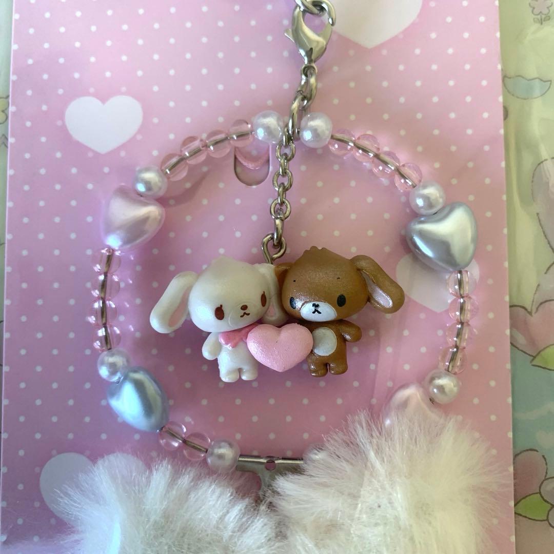 シュガーバニーズ ストラップ 平成うまれキャラクター ふわふわハート