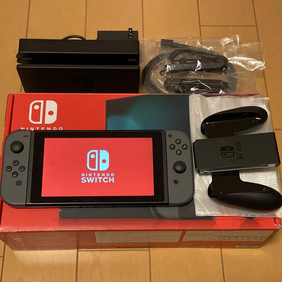 美品】Nintendo Switch バッテリー強化版 グレー - メルカリ