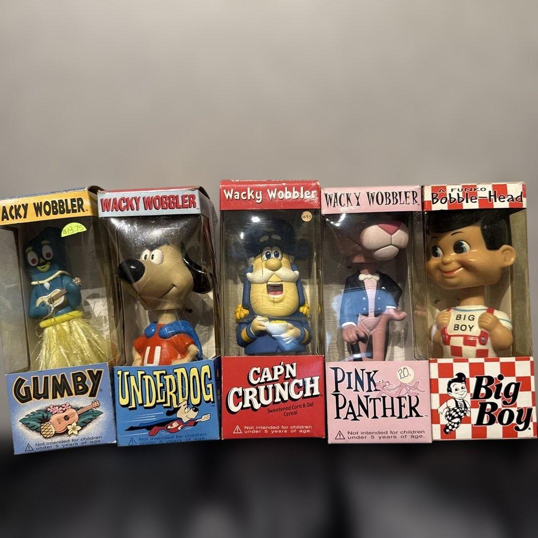 Wacky Wobblers ボブルヘッドフィギュア まとめ売り Wacky Wobblers ボブルヘッドフィギュア まとめ売り Wacky Wobblers