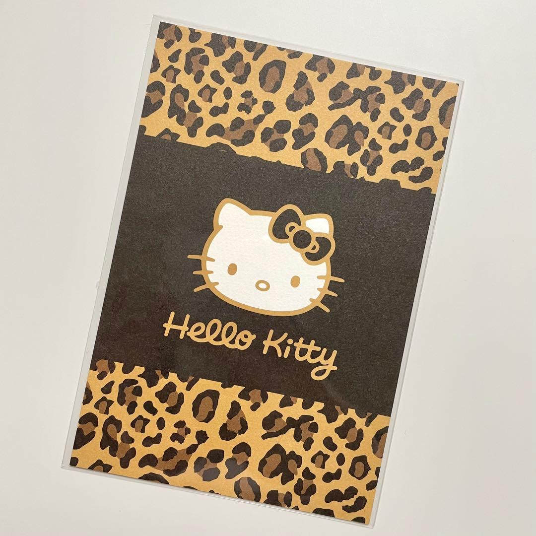 匿名】ハローキティ展 ポストカード ヒョウ柄 ハイビスカス - メルカリ