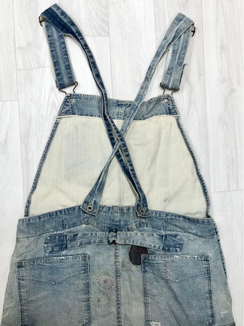 RRL ダブルアールエル オーバーオール リペアダメージ加工 ラルフ