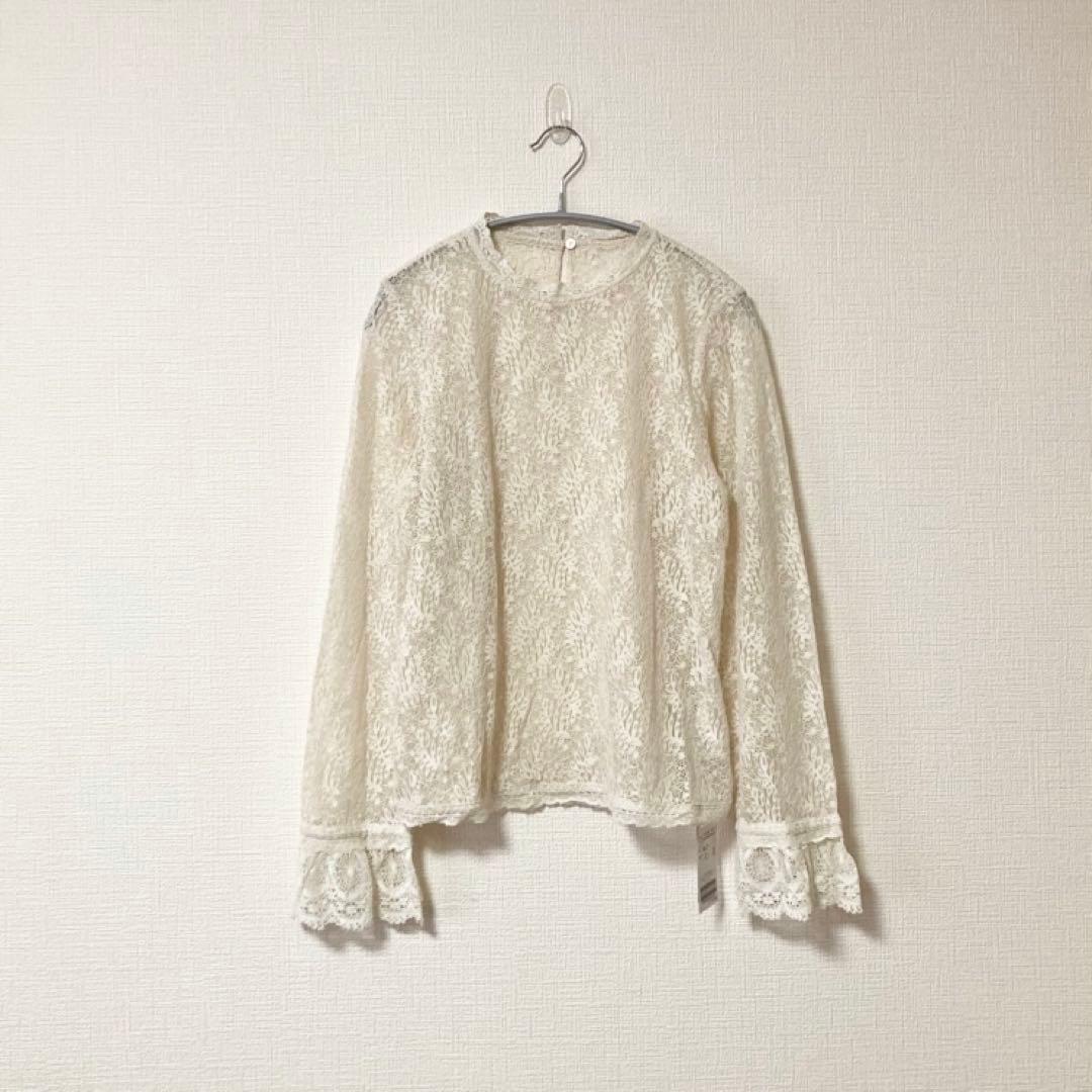 IENA/イエナ リーフレースブラウス ナチュラル - メルカリ