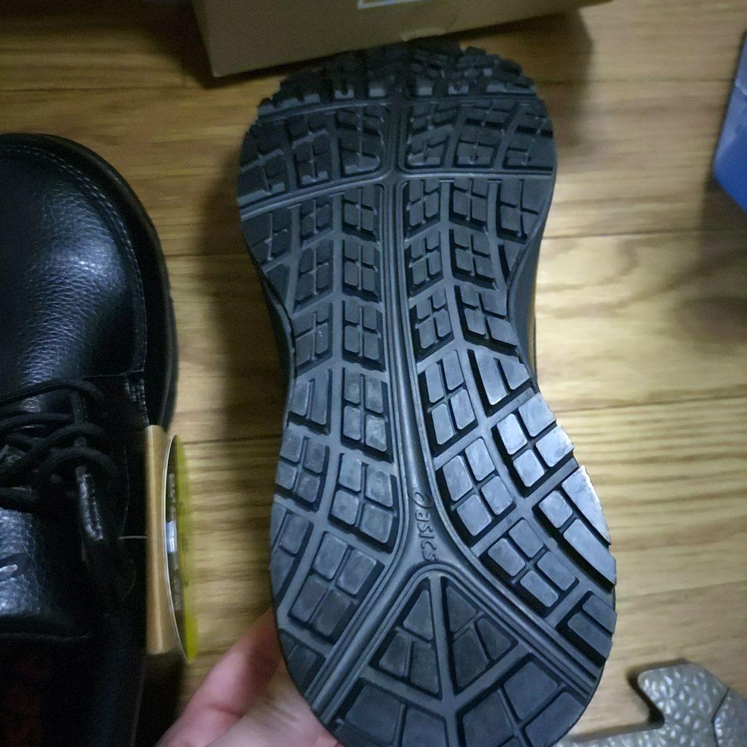 【新品 ASICS】安全靴 WINJOB CP502 ブラック 22.5cm