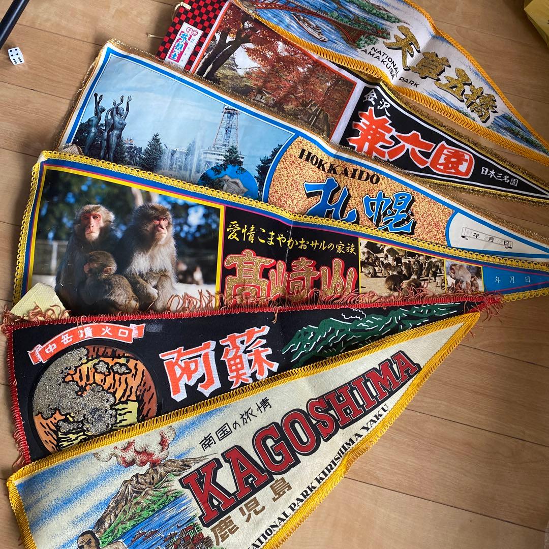 昭和レトロ 観光地土産ペナント19枚セット売り - メルカリ