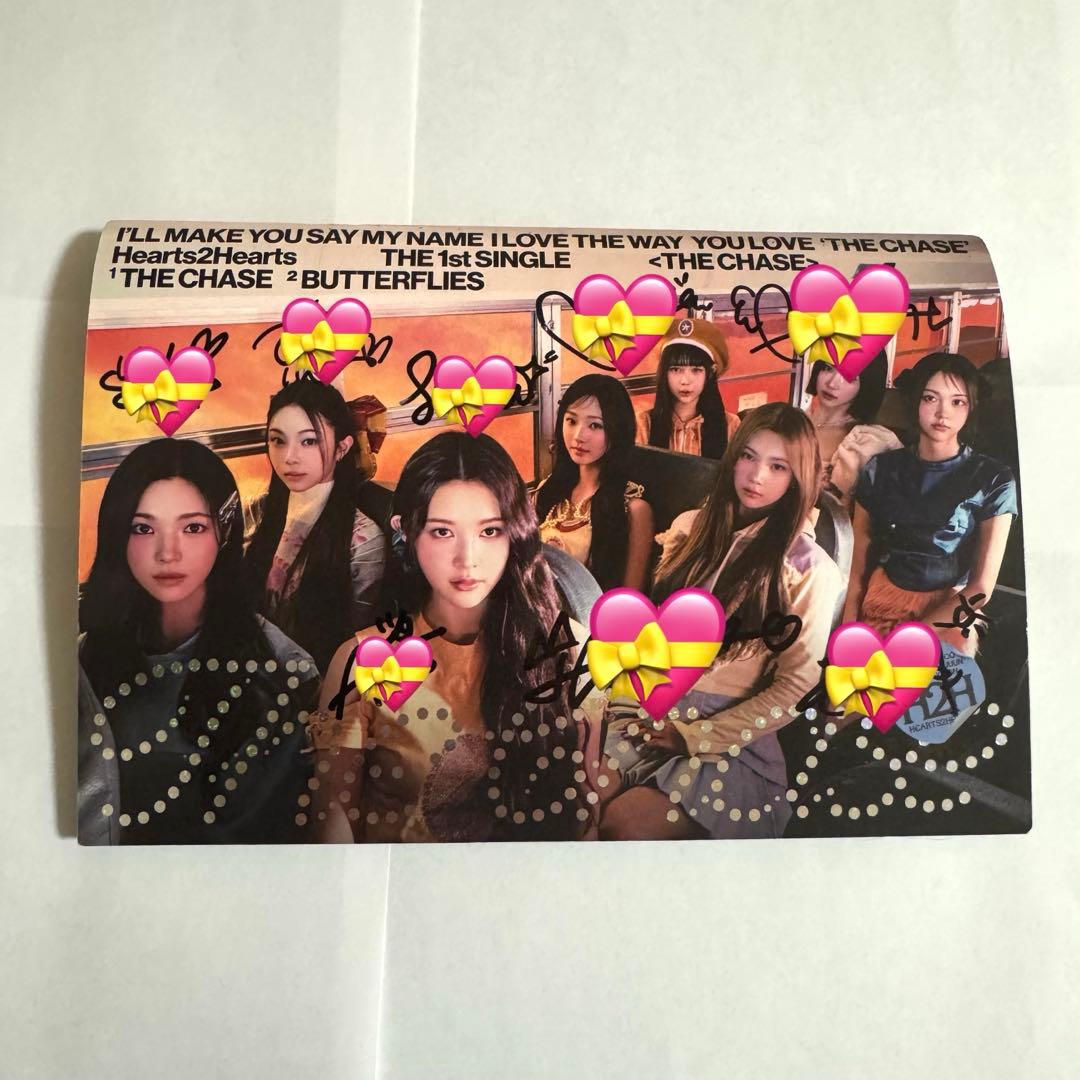 Hearts2Hearts The chase 直筆サイン入りアルバム - メルカリ