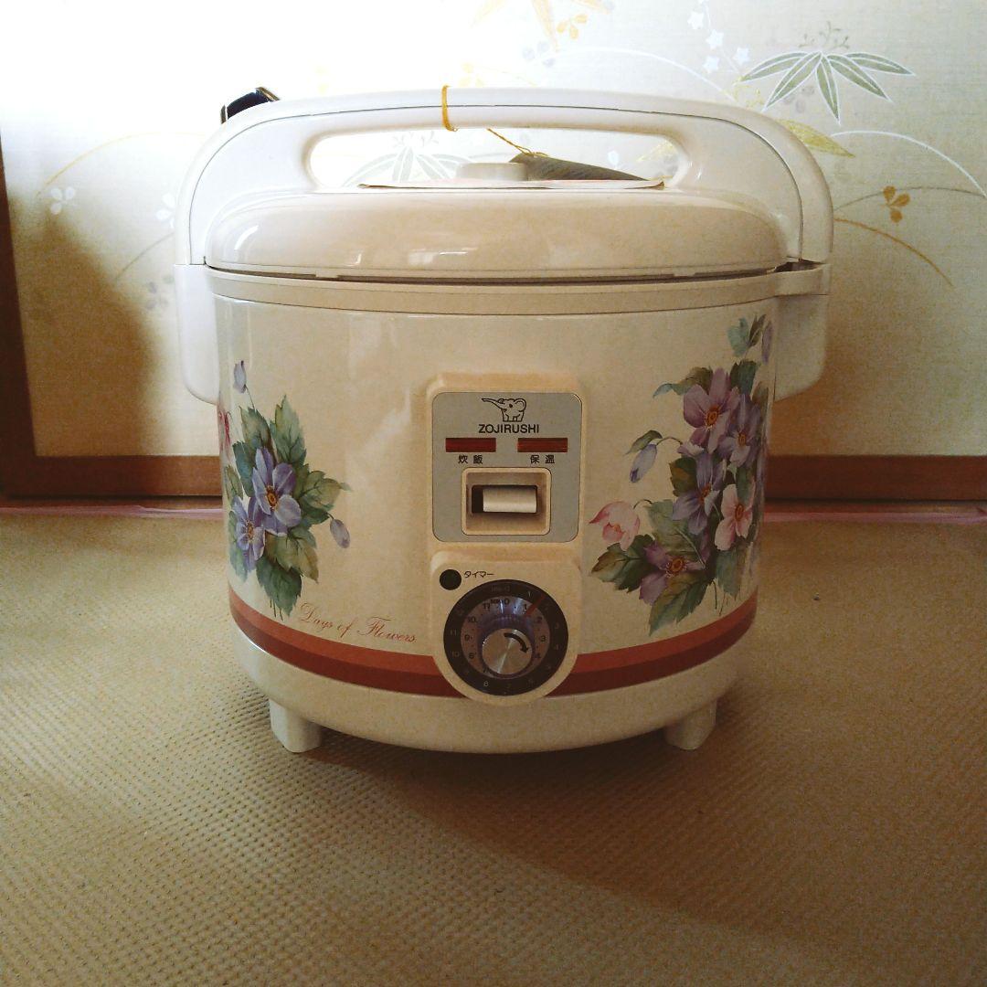 昭和レトロ】象印炊飯電子ジャー 圧力風 タイマー付き 昭和 - メルカリ
