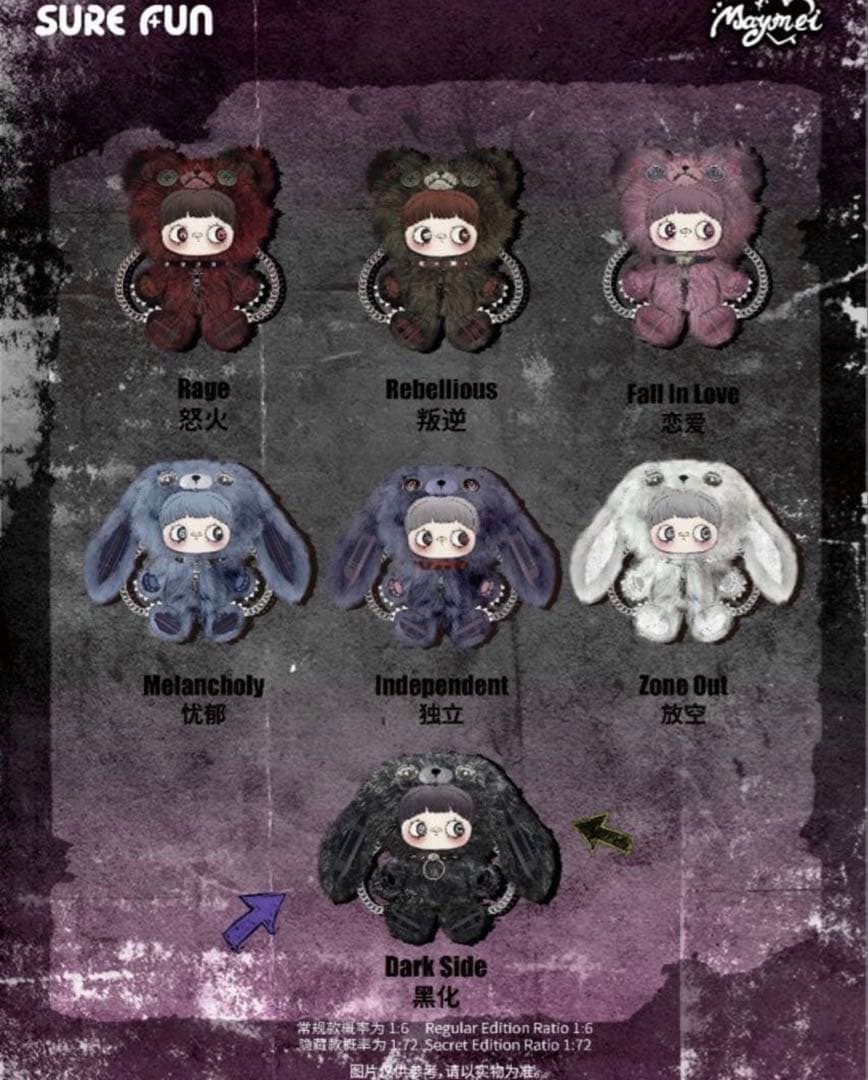 蝶*゜様 MayMei 霉霉 反逆ぬいぐるみシリーズ メイメイ 400％ 白ウサ