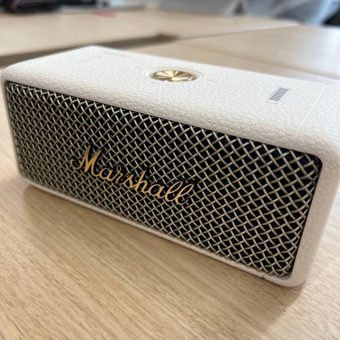 【防水】Marshall ワイヤレススピーカー ポータブル Marshall ワイヤレスポータブル防水スピーカー/ブラック&ブラス