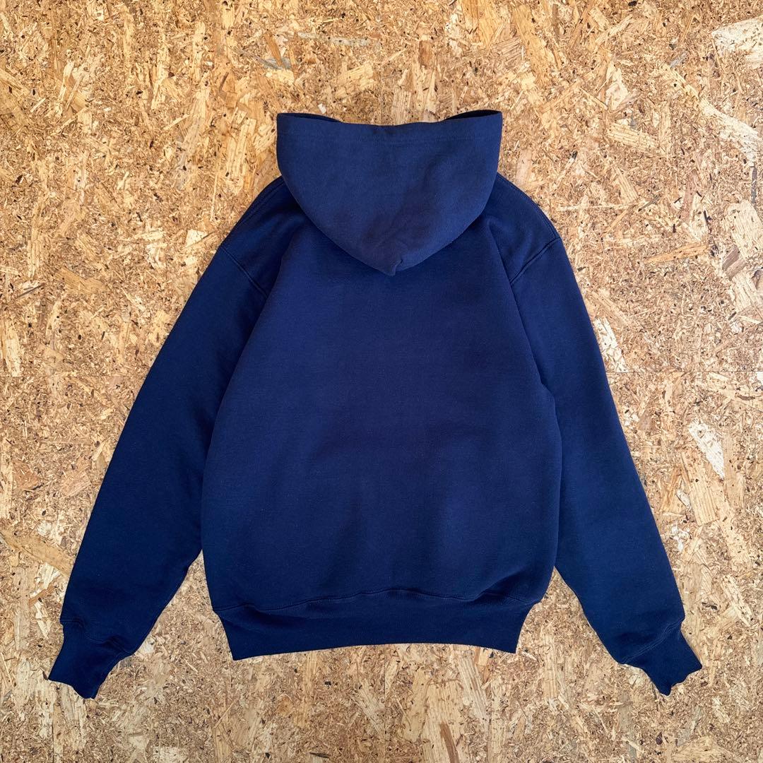 80s RUSSELL ヴィンテージ ダブルフェイス スウェットパーカー ナス紺