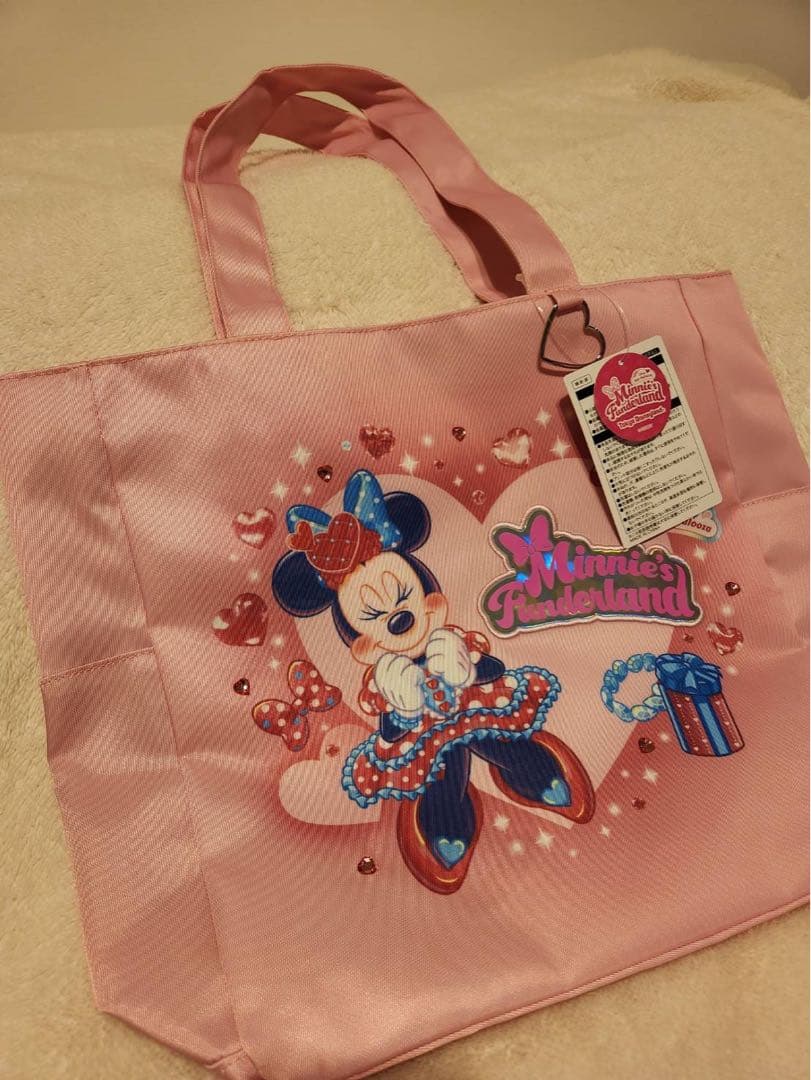 ディズニーランド　パルパルーザ ミニーのファンダーランド トートバッグ　ピンク ミニーマウス パルパルーザ ミニーのファンダーランド ショッピング