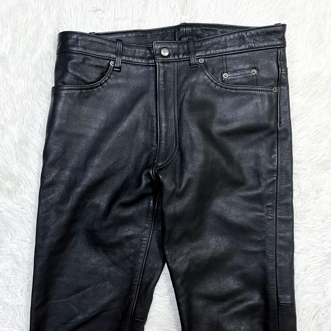 売約済 超希少4L クシタニ レザーパンツ ライディングパンツ 牛革