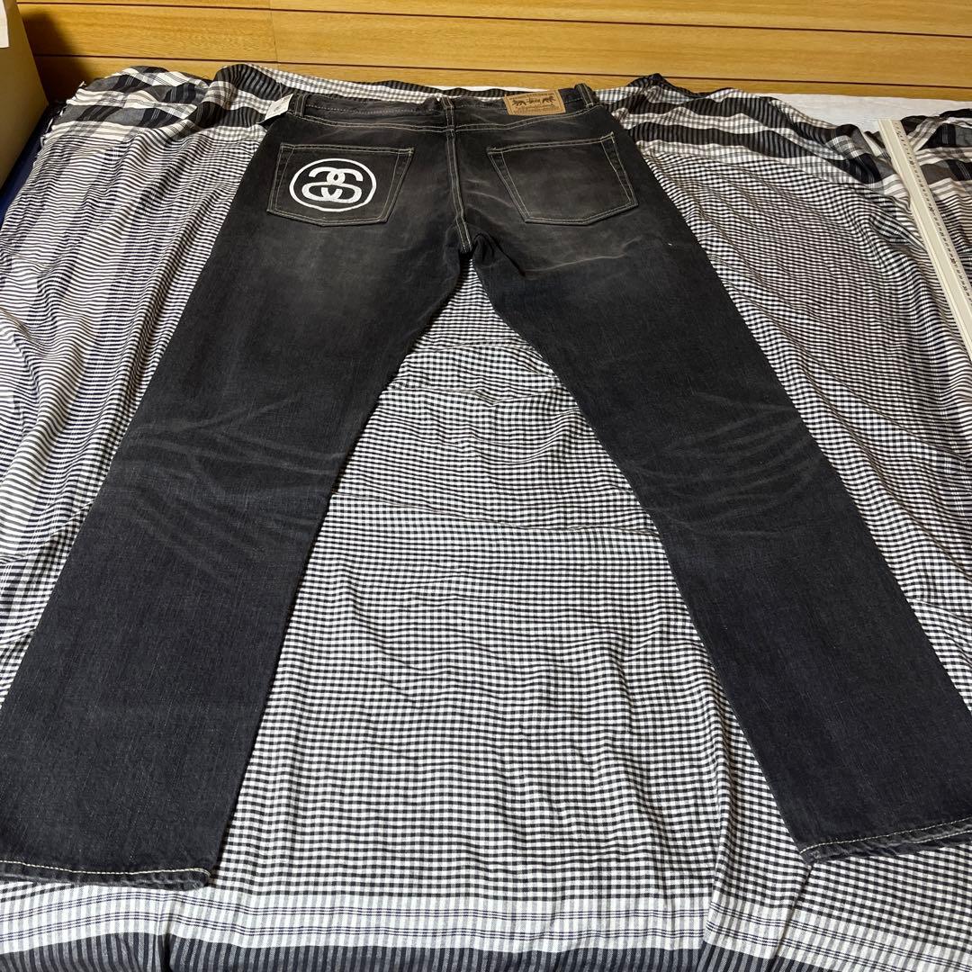 ステューシー ダメージデニム ☆海外限定/国内即発*stussy*WORKGEAR ダブルニーデニム☆ (STUSSY