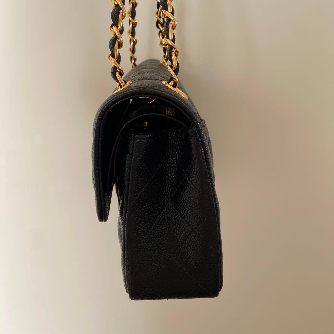 CHANEL ブラック キルティング ショルダーバッグ - メルカリ