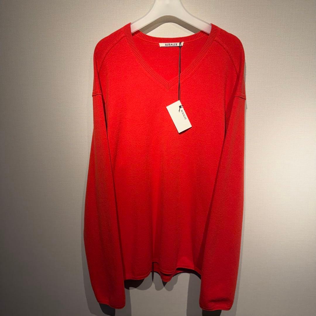 23AW AURALEE FELTED WOOL KNIT P/O 4 タグ付 - メルカリ