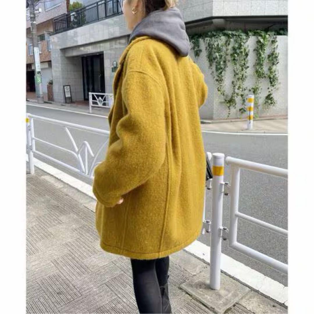 Spick & Spanミドルシャギーコート 36 マスタード - メルカリ