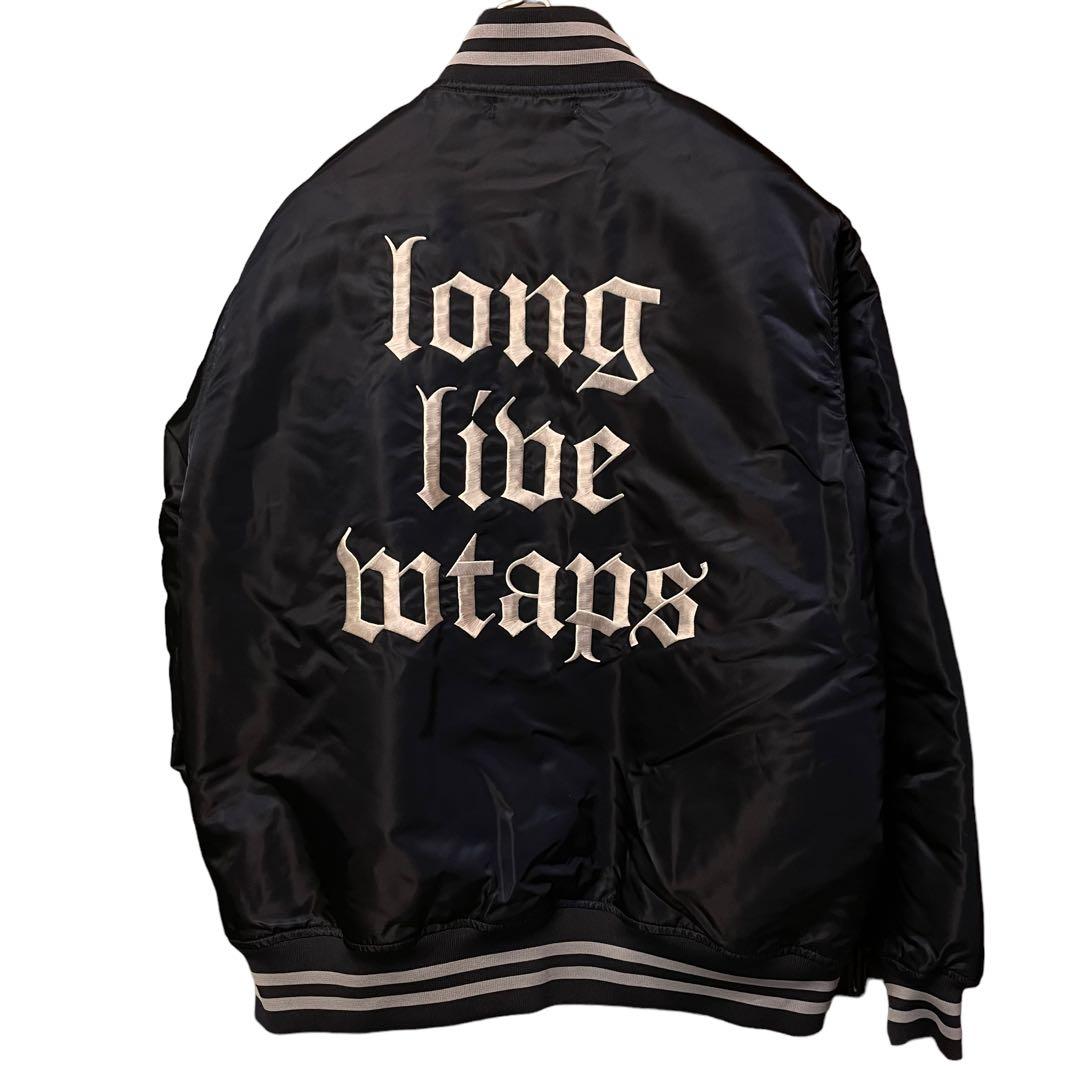 L WTAPS BENCH JACKET NYLON SATIN NAVY - メルカリ