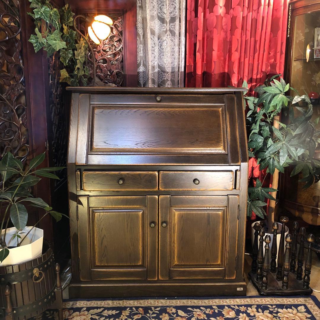 Sale 国産ヴィンテージ 北海道旭川 近藤工芸 ライティングビューロー