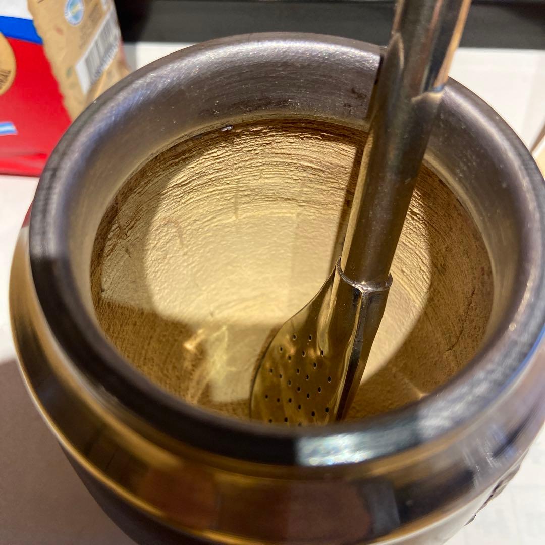 マテ壺、ボンビージャ、マテ茶3 点セット - メルカリ