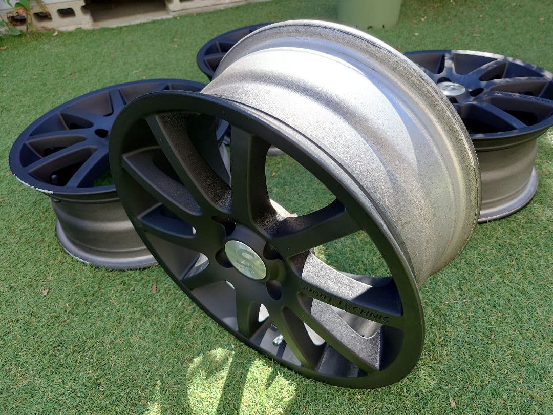 送料込み スポーツテクニック 4H-100 15インチ 6.5J +38 軽カー