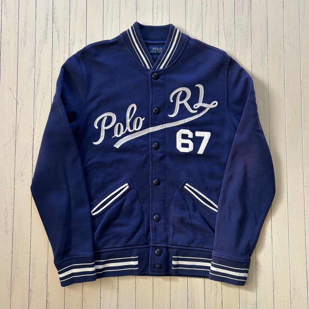 美品 Polo by Ralph Lauren スウェットスタジャン 現行 Ralph Lauren - ポロ ラルフローレン スウェット スタジャン メンズ L