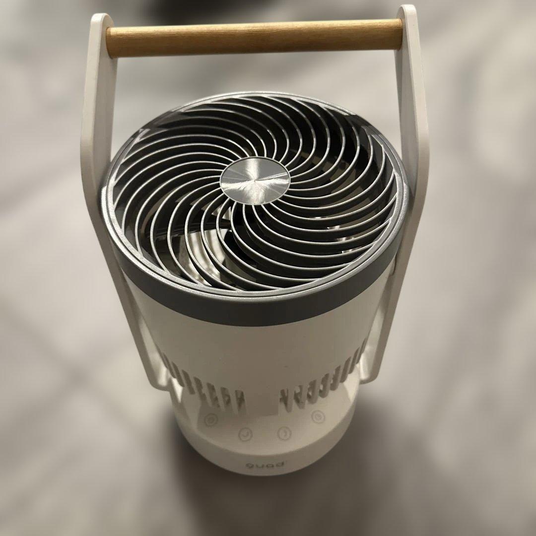 quad ハンドル付きサーキュレーター ホワイト QUADS ツインブレード3DDCサーキュレーター DUO AIR