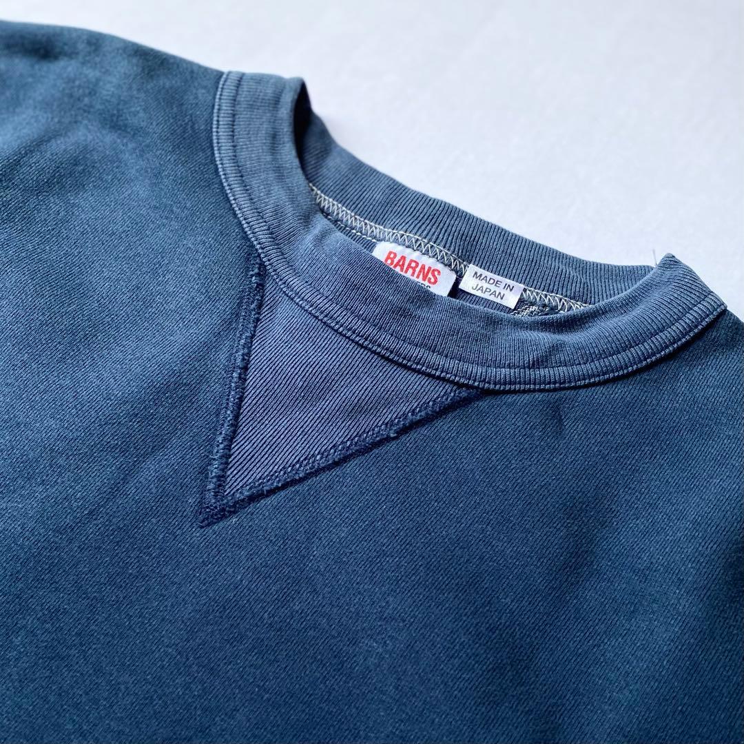 新品 BARNS ユニオンメイド クルーネックスウエット 日本製 JAPAN