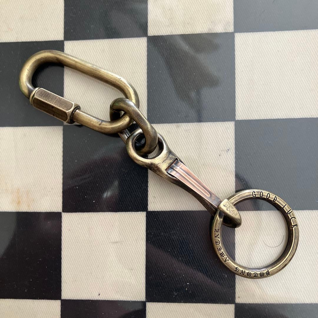 ブラス製カラビナ north＆juddナスカン使用 キーチェーン！新品未使用