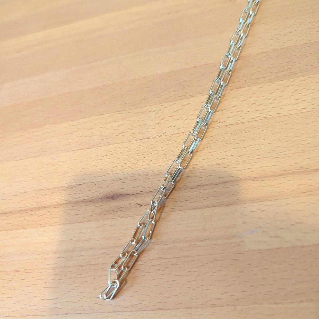 《新品・未使用》高島屋 ゴールドリンクチェーン ロングネックレス 眼鏡チェーン