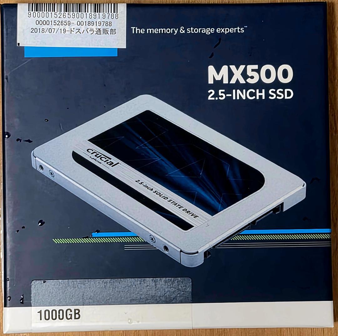 新品Crucial SSD 1TB MX500内蔵2.5インチPS4 SATA3 Amazon.co.jp: Crucial SSD 1000GB MX500 内蔵2.5インチ 7mm MX500