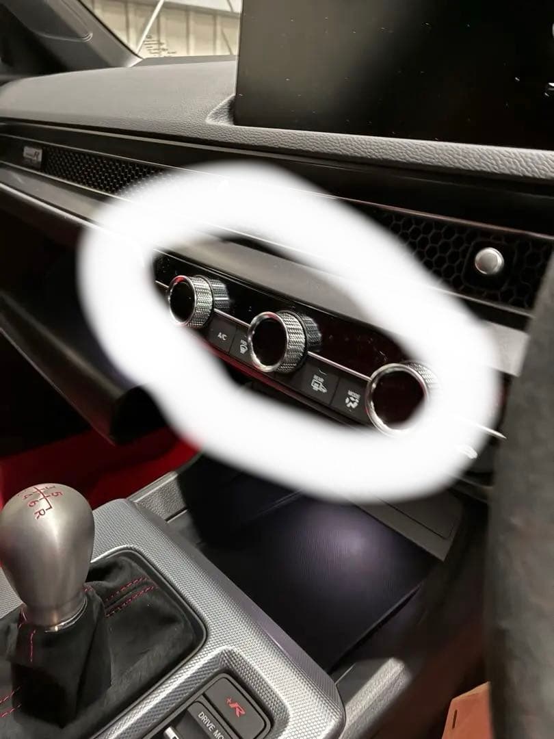 シビックTYPE-Rレーシングブラックパッケージ純正ダイヤル３個セット シビック TYPE R レーシングブラックパッケージ用 エアコンダイヤル 3