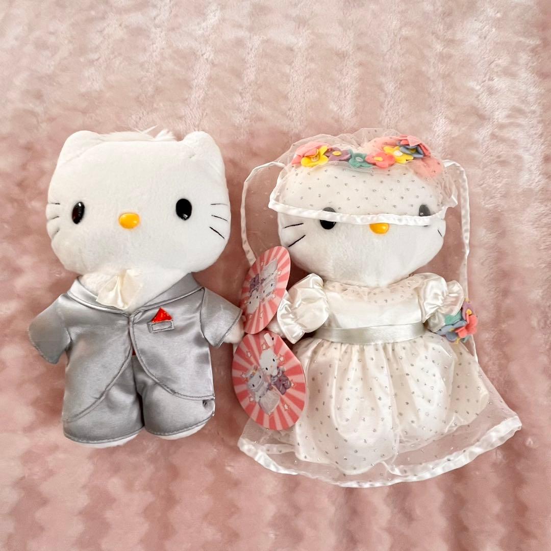 非売品 ハローキティ & ダニエル ウエディング ペア ぬいぐるみ 2000年